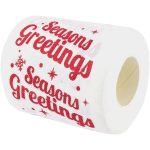 Seasons Greetings Christmas Holiday Novelty Toilet Paper Santa Red Gag Gift