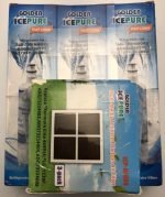 Golden Icepure Rwf1200a Fridge Replacement Water Air Filter Lg Kenmore 3 Pack