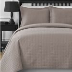 Staniey Collection 3 Piece Bedspread Coverlet Set Full Queen Khaki