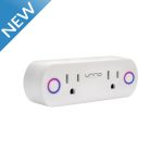 Smart Plug Dual Outlet Wifi Socket Switch App Control Timer Alexa Google Home