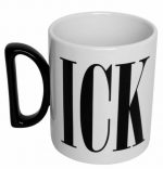 Thumbsup Ick Mug Dick Coffee Tea Cup Funny Gag Gift For Him Her D Shape Handle