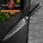 Damascus Kitchen Knife 5 9 In Utility Knife Vg10 Japanese Chef Knives 67 Layers