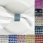 150 Pcs Diamond Napkin Rings Wedding Party Catering Banquet Dinner Decorations
