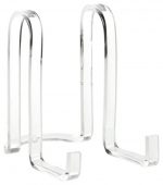 Plymor Clear Acrylic Ribbon Style Display Easel 6 125 H X 4w X 6 5d 3 Pack