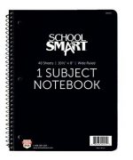 School Smart Spiral Non Perforated 1 Subject Wide Ruled Notebook 10 1 2 X 8 In