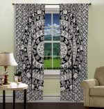 Indian Cotton Elephant Mandala Curtain Window Door Cover Hanging Drape Tapestry