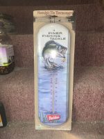 Rivers Edge Products Nostalgic Tin Thermometer Finer Fishing Tackle