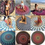 Bohemian Mandala Round Tapestry Beach Hippie Throw Yoga Mat Towel Indian Roundie