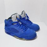 Nike Air Jordan 5 Retro Blue Suede Game Royal 136027 401 Size 8 Og Box