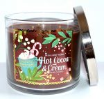1 Bath Body Works Hot Cocoa Cream Scented Large 3 Wick 14 5 Oz Candle