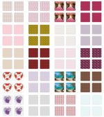 Ambesonne Romantic Coaster Set Of 4 Square Hardboard Gloss Coasters