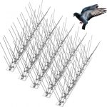 Bird Spikes Pigeons Small Birds Cat Anti Stainless Steel Deterrent 14 Strips