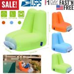 Inflatable Lounger Air Sofa Bed Chair Couch W Portable Organizing Bag Waterproof