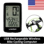 Lixada Mtb Bike Cycling Computer Speedometer Usb Rechargeable Wireless Odometer