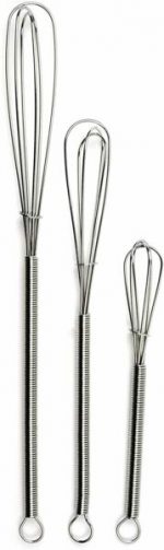 Steel Mini Whisk Set Of 3 5 7 8 Chrome Plated Steel Whisks Kitchen Tools