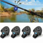 Electronic Led Light Fishing Bite Sound Alarm Alert Bell Clip On Fishing Rod Kit