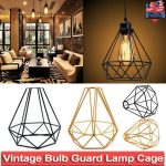 Metal Bulb Lamp Cage Guard Covers Vintage Lamp Shade Pendant Lights Lamp Holders