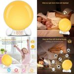 Dreamsky Wake Up Light Alarm Clock For Bedroom Simulated Sun Rising Light With