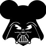 Darth Vader Mickey Mouse Star Wars Walt Disney Vinyl Decal Sticker Force Awakens