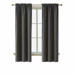 Deconovo Thermal Insulated Blackout Curtains Dark Gray 38×72