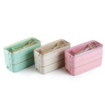 1 X Three Layer Lunch Box For Kids Adults Food Container Boxes Bento R9o6