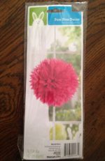 Lot Of 5 Fuchsia Hot Pink Paper Flower Pom Poms Baby Birthday Wedding Shower
