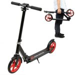 Folding Kick Scooter With 200 Big Wheels Lightweight Outdoor Ride For Adult Kids