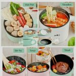 Electric Multi Cooker Hot Pot Steak Air Fryer All In One Kitchen Gadget Tool