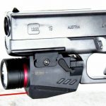 Combo Pistol Led Flashlight Red Laser Sight Fit 20mm Rail Handgun Airsoft Rifle