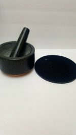 Eldaco Granite Mortar And Pestle Set Solid Stone Grinder Bowl 5 5 2 Cup