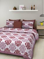 Rajasthani Jaipuri Traditional King Size Double Bedsheet With 2 Pillow Covers