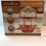 Copper Chef Perfect Egg Maker Electric Cooker Cooks Up To 14 Eggs Sealed