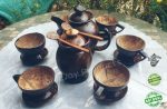 Handmade Coconut Shell Tea Cup Set 100% Natural Eco Friendly Non Toxic