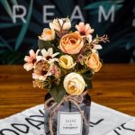 Rose Silk Artificial Plastic Flower For Wedding Home Decoration Room Decor
