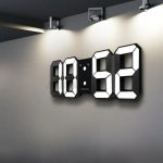 Lcd 3d Digital Led Wall Desk Clock Usb 12 24 Hour Dispaly Alarm Snooze Indoor