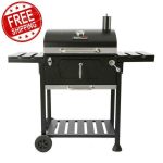 Charcoal Bbq Grill Royal Gourmet Black 2 Side Table Outdoor Cooking 23 Inch