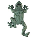 Cast Iron Gecko Frog Door Key Hook Hall Wall Coat Hanger Hat Rack Keyring Holder