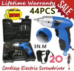 Multi Functional Electric Screwdriver With Screw Bits Set Rechargeable For Home