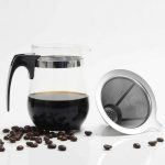 Non Clogging Stainless Steel Portable Filter Pour Over Coffee Dripper Reusable