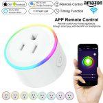 Smart Plug Socket Wifi Outlet Remote Control Timer Rgb Switch Amazon Google Home