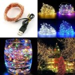 1m 5m 10m Usb Led Micro Rice Wire Copper String Fairy Lights Home Party