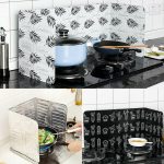 Folding Kitchen Cooking Oil Splash Screen Cover Anti Splatter Stove Shield Guard
