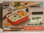 Signoraware Duo Star Stainless Steel Plastic Lunch Box Food Container Blue Q1