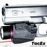 Combo Pistol Led Flashlight Red Laser Sight Fits 20mm Rail Pistol Rifle