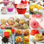 24pcs Soft Silicone Cake Muffin Chocolate Cupcake Bakeware Baking Cup Mold Mould