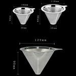 Reusable Stainless Steel Coffee Filter Pour Over Funnel Brew Drip Tea Metal Mesh